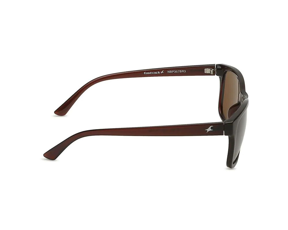 Fastrack Brown Wayfarer Squares Sunglasses For Men -P365BR1